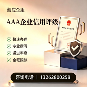 蚌埠AAA企业信用评级申请服务